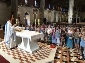 Missa na Basílica da Anunciação. 