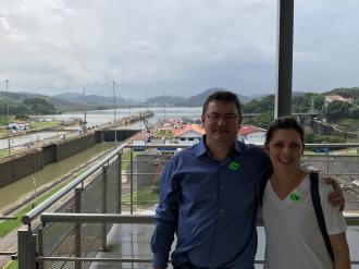 Passeando pelo Canal do Panamá. 