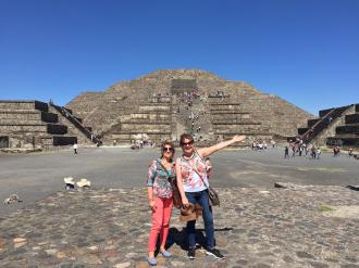 Visitando a Cidade do México. 
