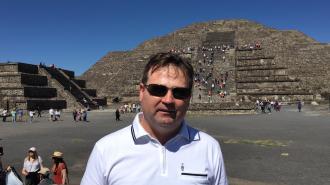 Visitando a Cidade do México. 
