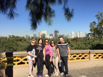 Visitando a Cidade do México. 