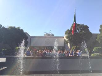 Visitando a Cidade do México. 