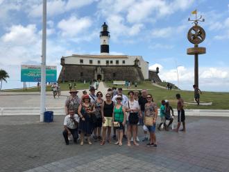 Em Salvador.