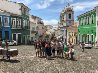 Em Salvador.