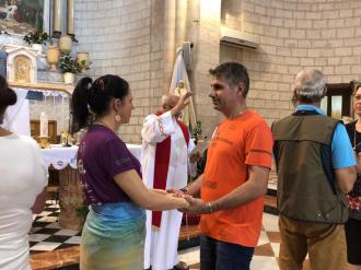 Em Caná, na Renovação dos Votos do Matrimônio. 
