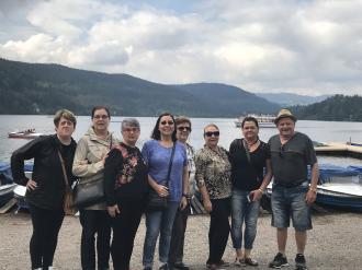 Lago Titisee e a floresta negra. 