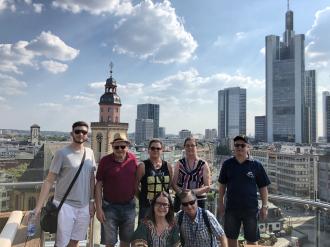 Passeio em Frankfurt. 