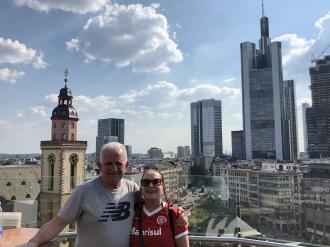 Passeio em Frankfurt. 
