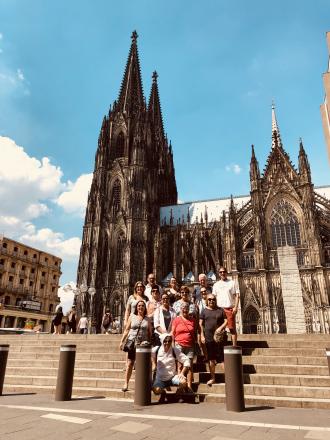 Na Catedral de Colônia. 