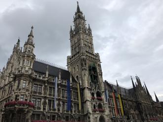 Chegamos em Munich. 