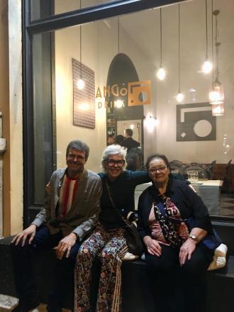 Passeio em Roma à noite. 