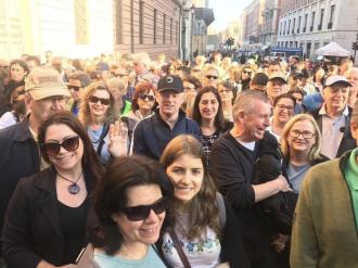 Dia de audiência com o Papa Francisco. 