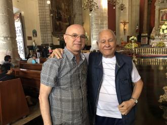 Na antiga Basílica de Guadalupe. 