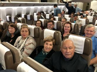 Embarcando para a Rússia. 