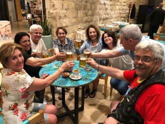Happy Hour no hotel de Nazaré. 