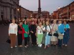 Grupo na Piazza Navona, Roma.
