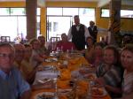 Grupo no almoço em Teotihuacan.