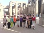 No Templo de Luxor.