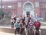 Grupo na visita ao Museu do Egito, no Cairo.