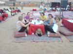 Jantar no deserto, e logo após, show de Dança do Ventre... Muito legal!!!