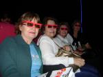 Ana, Ail, Geni e Lucy em cinema 4D no Madame Tussauds, New York.