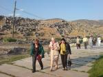 Neusa, Ines e Idalina em Pamukkale.