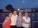 Fátima, Sueli, Hilda e Matilde sob o Luar, no Estreito de Dardanelos.