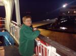 Neusa no Ferry Boat para cruzar o Estreito de Dardanelos.
