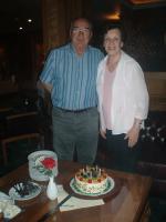 Os Aniversariantes Ary e Olga.