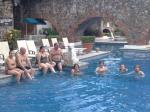 Eta vidão, hein??? Na piscina do Hotel Hacienda Vista Hermosa