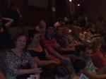 Hilda, Marlene, Alexandre, Gabriel, Mari e Moacir em show da Broadway.