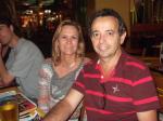 Sirlene e Harri em janta no Planet Hollywood.