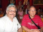 Ivan e Moacir em janta no Planet Hollywood.