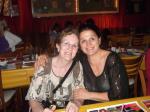 Hilda e Marlene em janta no Planet Hollywood.