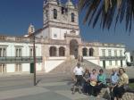 Ivan,Analene,Methilde,Zita,Rineo e Irma em frente da Igreja de N.Sra da Nazaré.