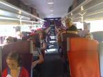 No TGV, durante a viagem de Lourdes a Paris.