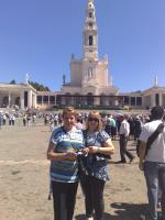 Zita e Analene no Santuário de Fátima.
