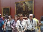 Methilde, Janira, Zita e Rineo no Museu do Louvre.