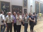 Grupo no Museu do Louvre.
