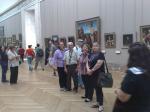 Grupo no Museu do Louvre.