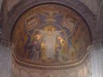 Mosaico dourada, no alto da Basílica do Sagrado Coração de Jesus em Montmartre