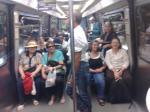 retornando para o nosso hotel em Paris, de Metrô!!!