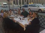 Jantar do grupo no restaurante ´Pasta e Basta´ de Turin.