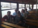 No ´Tragheto´, barco taxi, para entrarmos em Veneza.