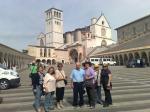 Grupo na Basílica de São Francisco em Assis.