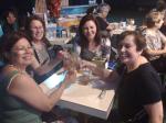 Ma. Helena, Alice, Ana e Ma. Luiza no jantar em Istambul.