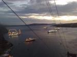 Santorini desde o teleférico...
