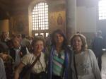 Wanda, Marisa e Lucia no Museu Santa Sofia.