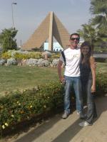 Leonardo e Nathália em passeio pelo Cairo, Egito.