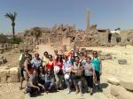 Nosso grupo no Templo de Luxor, Egito.